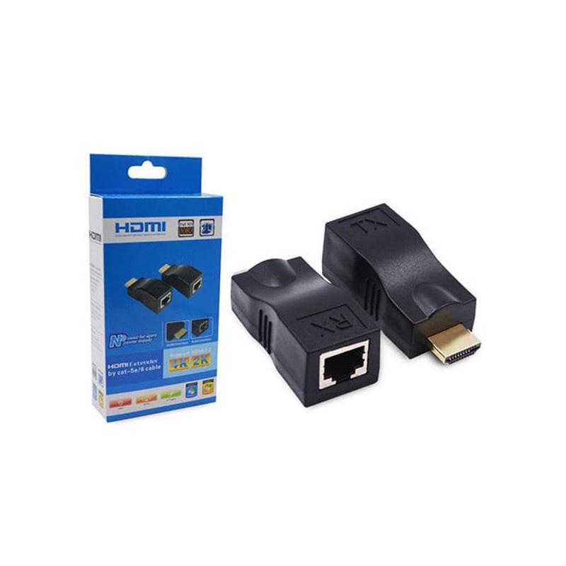 Convertisseur Extender HDMI 30M CAT6 LUCKTEK